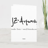 ベッドのグリーティングカードの下のモンスター カード (裏面)