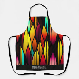 ベッドのステンドグラスのカタルーズモザイクパターン エプロン