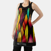 ベッドのステンドグラスのカタルーズモザイクパターン エプロン (インサイチュ)