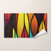 ベッドのステンドグラスのカタルーズモザイクパターン バスタオルセット (ハンドタオル)