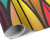 ベッドのステンドグラスのカタルーズモザイクパターン ラッピングペーパー (ロールコーナー)