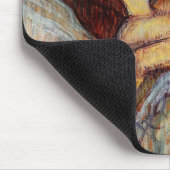 ベッドのツールーズLautrecキスのマウスパッド マウスパッド (コーナー)