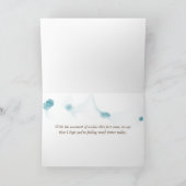 ベッドのテディー・ベアはすぐによく得ます カード (内部)