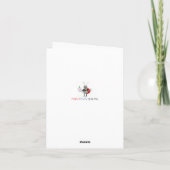 ベッドのバニーGet Well Card カード (裏面)