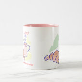 ベッドのマグのコーヒー ツートーンマグカップ (中央)