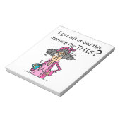 ベッドのユーモアから出ること ノートパッド (回転)