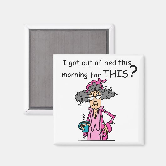 ベッドのユーモアから出ること マグネット (正面/裏面)