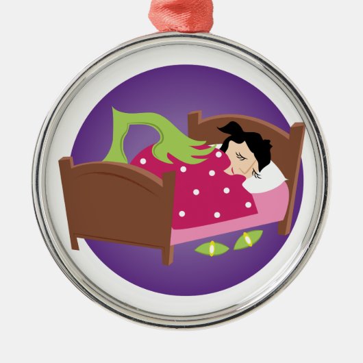 ベッドの下のモンスター メタルオーナメント (正面)