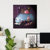 ベッドの下の怪物 ポスター (ホームオフィス)