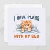 ベッドの予定がある – Cozy Orange Cat (正面/裏面)