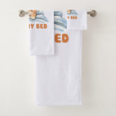 ベッドの予定がある – Cozy Orange Cat バスタオルセット (インサイチュ)