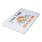 ベッドの予定がある – Cozy Orange Cat バスマット (アングル)