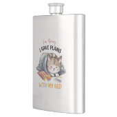 ベッドの予定が入ってごめんなさい、居心地のよい猫 フラスク (左)