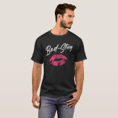 ベッドの口紅の印象 Tシャツ (正面フル)
