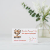 ベッドの名刺犬 名刺 (スタンド正面)