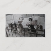 ベッドの名刺犬 名刺 (裏面)