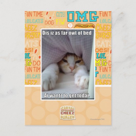 ベッドの奥まで… ポストカード (正面)