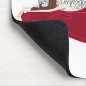 ベッドの白のマウスパッド マウスパッド (コーナー)