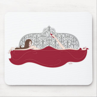 ベッドの白のマウスパッド マウスパッド