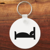 ベッドの眠りアイコン キーホルダー (正面)