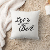 ベッドの装飾用クッションにとどまろう クッション (ブランケット)