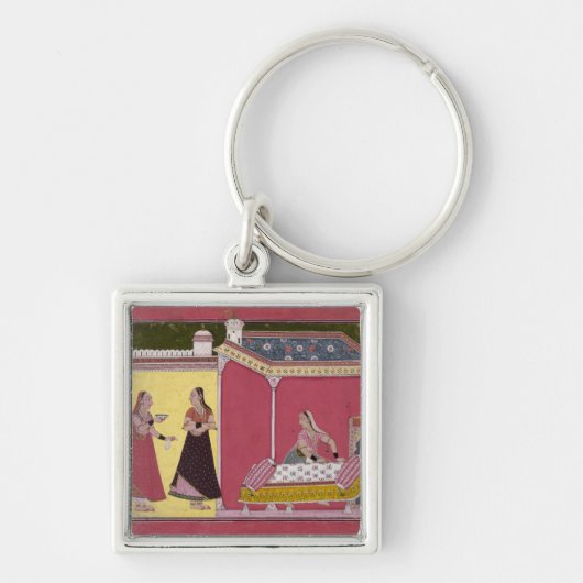ベッドの、Bilaspur準備、c.1690-1700 キーホルダー (正面)