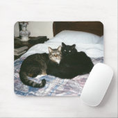 ベッドのmousepadの猫 マウスパッド (マウス)