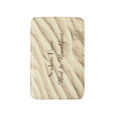 ベッドアンドブレックファーストサンドパーソナライズされたネーム バスマット (正面縦)