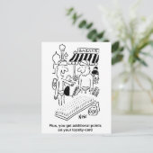 ベッドオブおもしろい爪、 ネイルインディアンバザールマーケットプレイス ポストカード (スタンド正面)