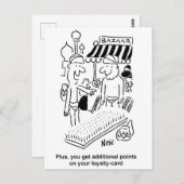 ベッドオブおもしろい爪、 ネイルインディアンバザールマーケットプレイス ポストカード (正面/裏面)