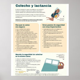 ベッドシェアリングと授乳ポスタスペインのー ポスター