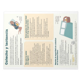 ベッドシェアリングと授乳遠くに涙スペインの- ノートパッド