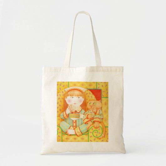 ベッドタイムスナックバジェットトートバッグ トートバッグ (正面)