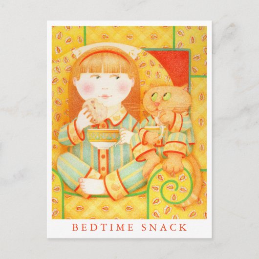 ベッドタイムスナック葉書 ポストカード (正面)