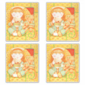 ベッドタイムスナック14インチ（4小）ビニールステッカー シール (正面)