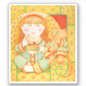 ベッドタイムスナック3"ビニールシール シール (正面)