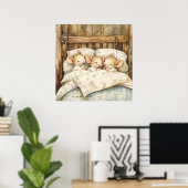 ベッドタイムネズミポスター ポスター (ホームオフィス)