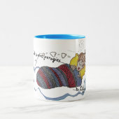 ベッドタイムペロギーパイロヒヴァレニーキウクライナ ツートーンマグカップ (中央)