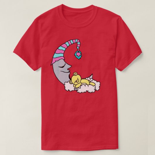 ベッドタイムムーンベア Tシャツ (デザイン正面)