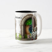 ベッドタイム格言セラミック ツートーンマグカップ (正面右)