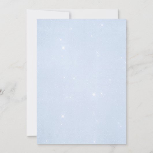 ベッドタイム男の赤ちゃんゾウ赤ちゃんシャワー 招待状 (裏面)