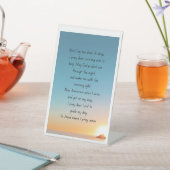 ベッドタイム祈りの言葉。ペデスタル標識 台座サイン (インサイチュ)