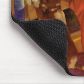 ベッドタイム祈りの言葉、子犬と女の子、ヴィンテージ宗教 マウスパッド (コーナー)