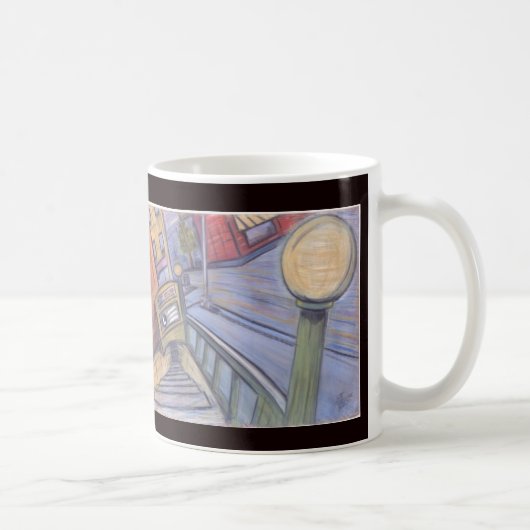 ベッドフォーストップドアブでLトレイン。 コーヒーマグカップ (右)