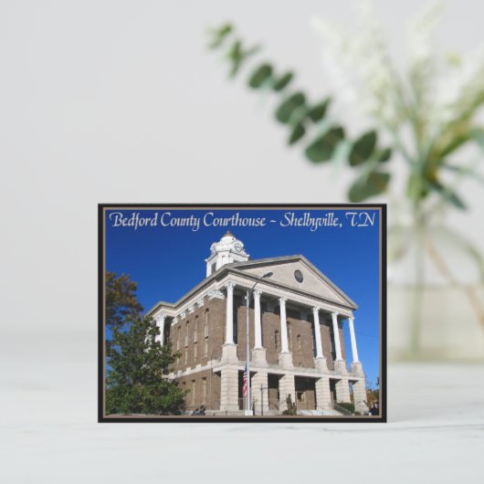ベッドフォードカウンティコートハウスシェルビービル, TN ポストカード (スタンド正面)