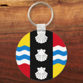 ベッドフォードシャーキーチェーン国旗 キーホルダー (裏面)