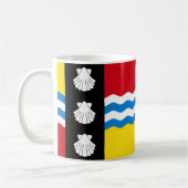 ベッドフォードシャーコーヒーマグ国旗 コーヒーマグカップ (左)