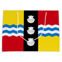 ベッドフォードシャー州旗ミディアム抱き枕 ラージペーパーバッグ