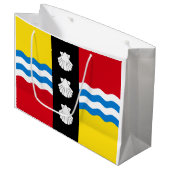 ベッドフォードシャー州旗ミディアム抱き枕 ラージペーパーバッグ (正面アングル)