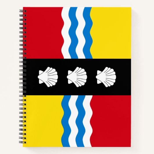 ベッドフォードシャー州旗 ノートブック (正面)